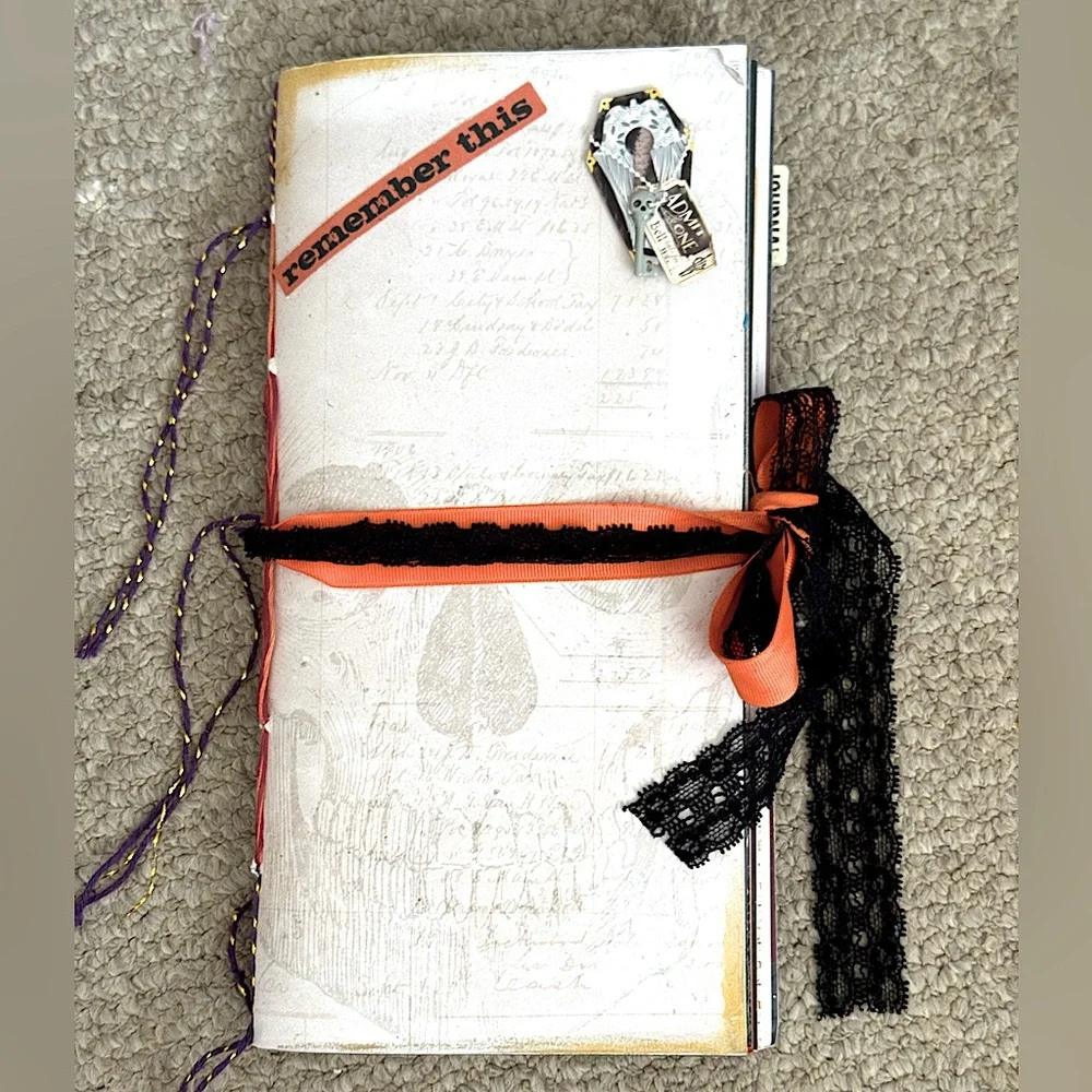 🎃 Artisan Halloween Ephemera Decorative Journal Vintage Accents One of a Kind